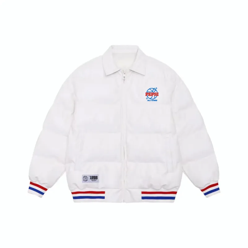 Pepsi PU Leather Windproof Patchwork Unisex-2