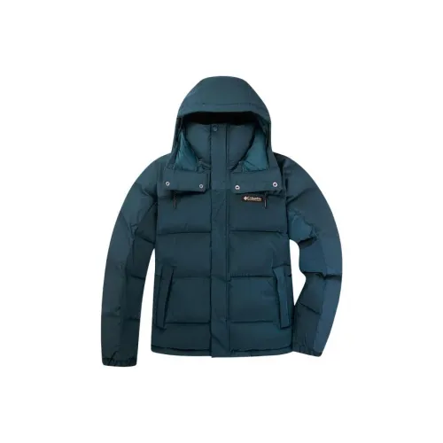 Columbia Puffer Jackets Men Dark Cyan