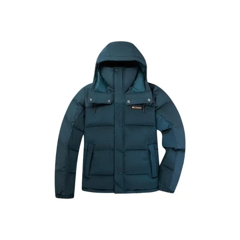 Columbia Puffer Jackets Men Dark Cyan-0