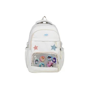 H YXIANG Composite Cloth Backpack Unisex Multicolor