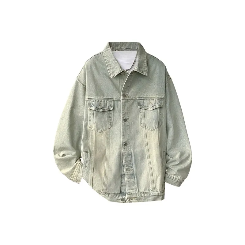 DJ.SPIRIT Denim Jacket Unisex Gradient Pink-8