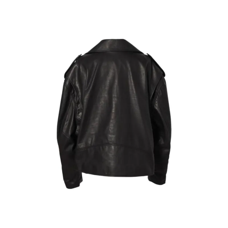 Balenciaga Leather Biker Jacket-1