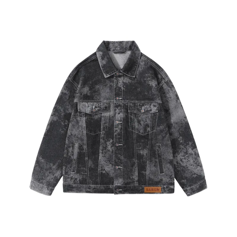SANTASTIC Denim Jacket Men's Black-0
