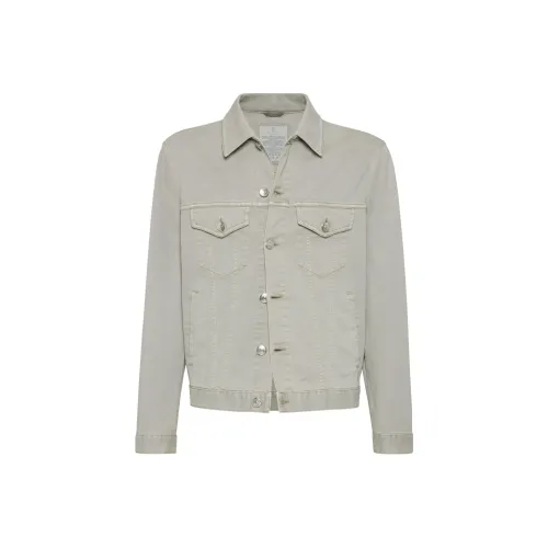 Brunello Cucinelli Long Sleeved Denim Jacket