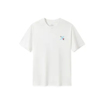 XTEP Sports Life Collection T Shirt Unisex Raw White
