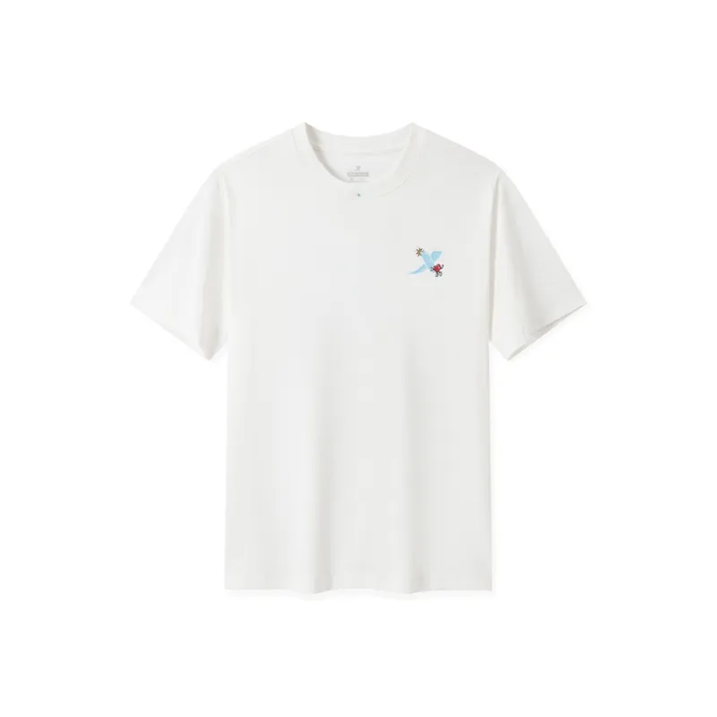 XTEP Sports Life Collection T Shirt Unisex Raw White-0