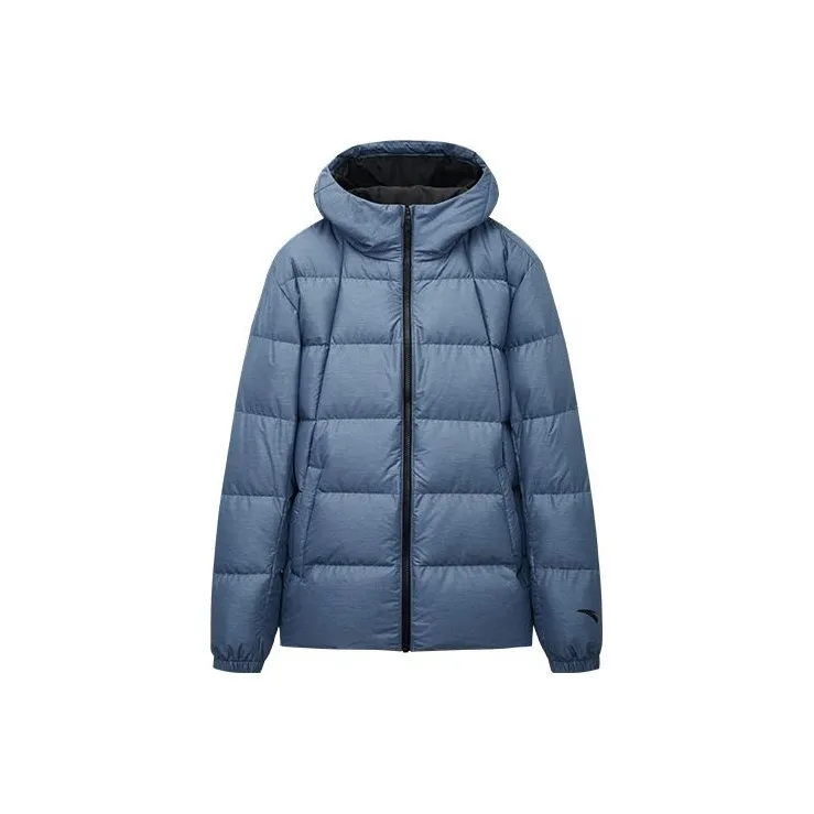 Anta Variety Training Collection Down Jacket Men's Checkerboard Gray-0