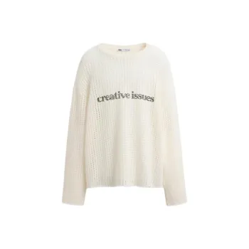 ZARA Sweatshirt Men's Raw White