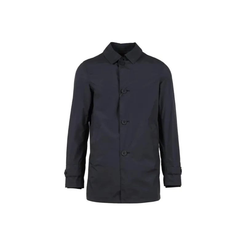 HERNO Point collar Button through Coat-0