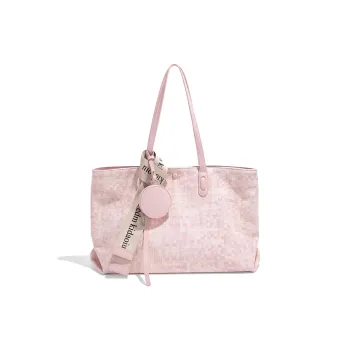 CLEVER& KETCH PU Tote Underarm Shoulder Bag Women's Pink/Blue