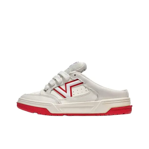 Vans Upland Anti Slip Wear Resistant Low Top Skateboard Shoes Women's SK8-Hi Red