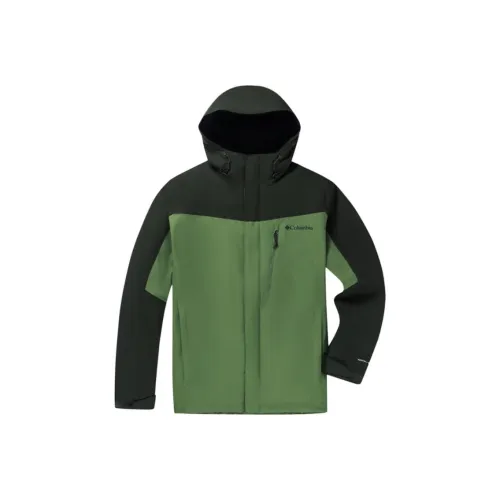 Columbia Water Resistant Warm Heat Reflective Windbreaker Jacket Men's Green