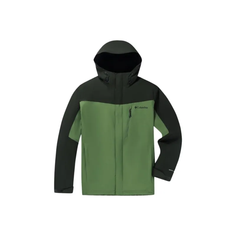 Columbia Water Resistant Warm Heat Reflective Windbreaker Jacket Men's Green-0