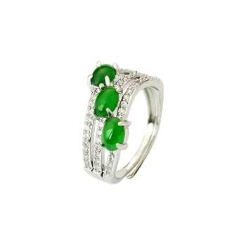 CUIYURIJI Ice Glutinous Jadeite Rings Women's