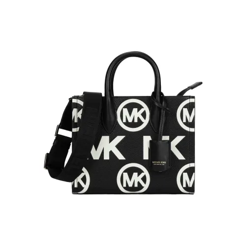 MICHAEL KORS Mirella Leather Tote Bag Shopping Bag Handbag Shoulder Bag Crossbody Bag Small Size Women's Black
