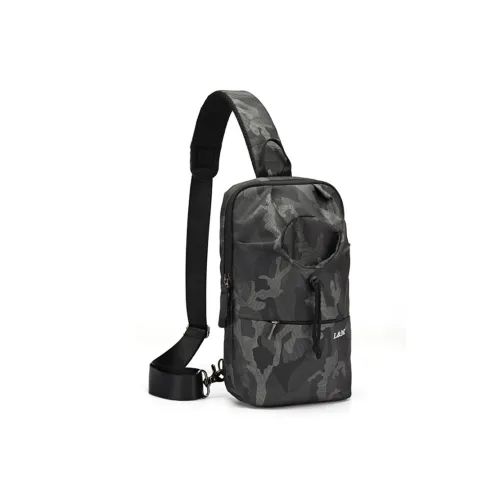 L&M Oxford Sling Bag Shoulder Bag Crossbody Bag Cross Backpack Regular Unisex Black/Gray