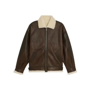 LUJIAMEN Jackets Coats Unisex Dark Brown