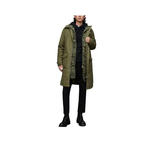 ALLSAINTS Coats Men Olive Branch Green