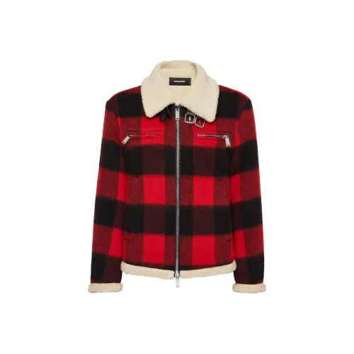 DSQUARED 2 Checked Zip Up Jacket