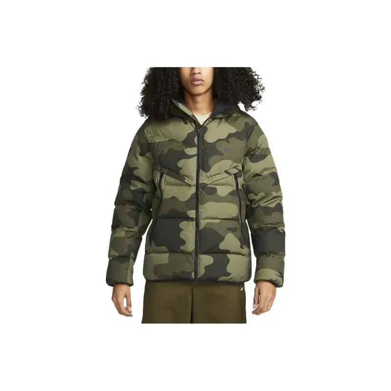 Nike Puffer Jackets Men Camouflage-0