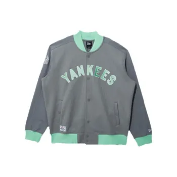 New Era Baseball Jacket Unisex Gray
