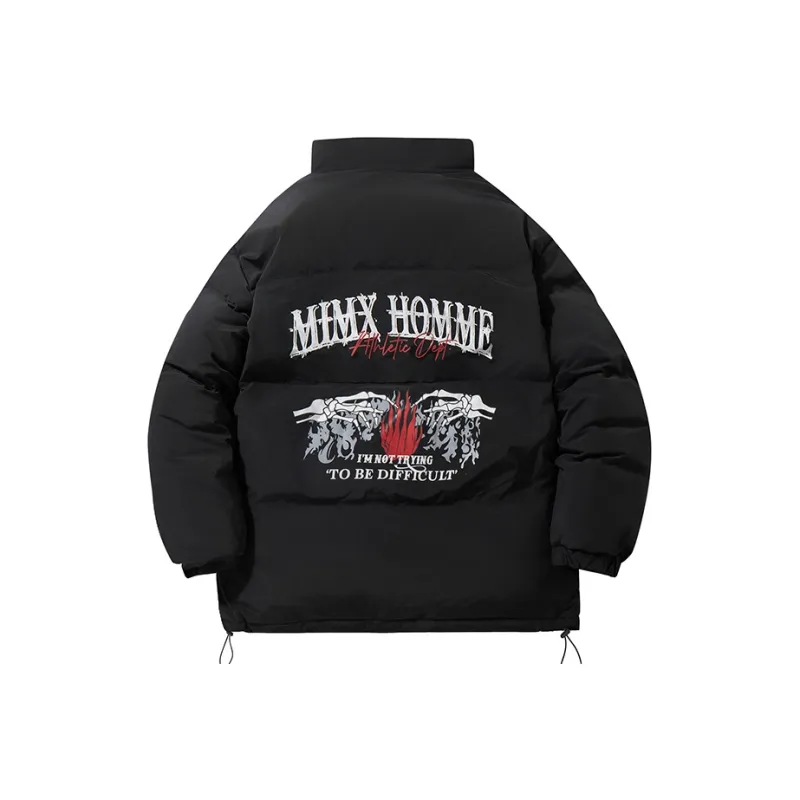 Mimx Homme Winter Puffer Jacket Unisex Black-0