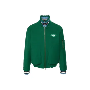 MOSCHINO Logo appliqué Bomber Jacket