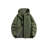 Army Green Single Windbreaker Jacket