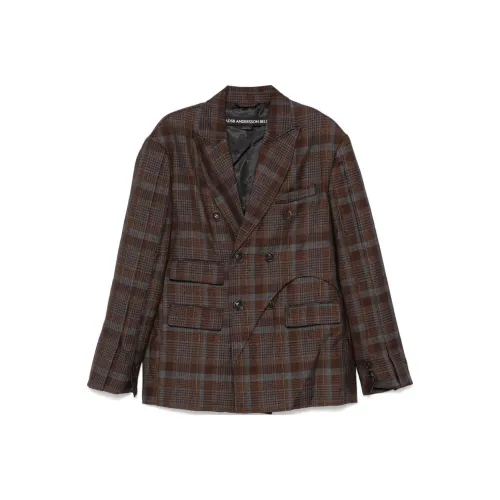 ANDERSSON BELL Soe check Double breasted Blazer