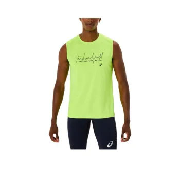 Asics Tank Tops Men Yellow