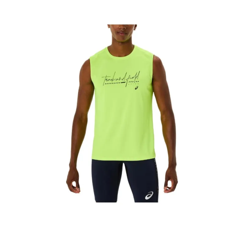 Asics Tank Tops Men Yellow-0