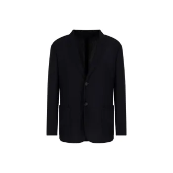 GIORGIO ARMANI Wool Crêpe Single breasted Jacket