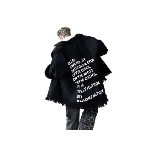 TESTUNG Denim Jacket Unisex Black
