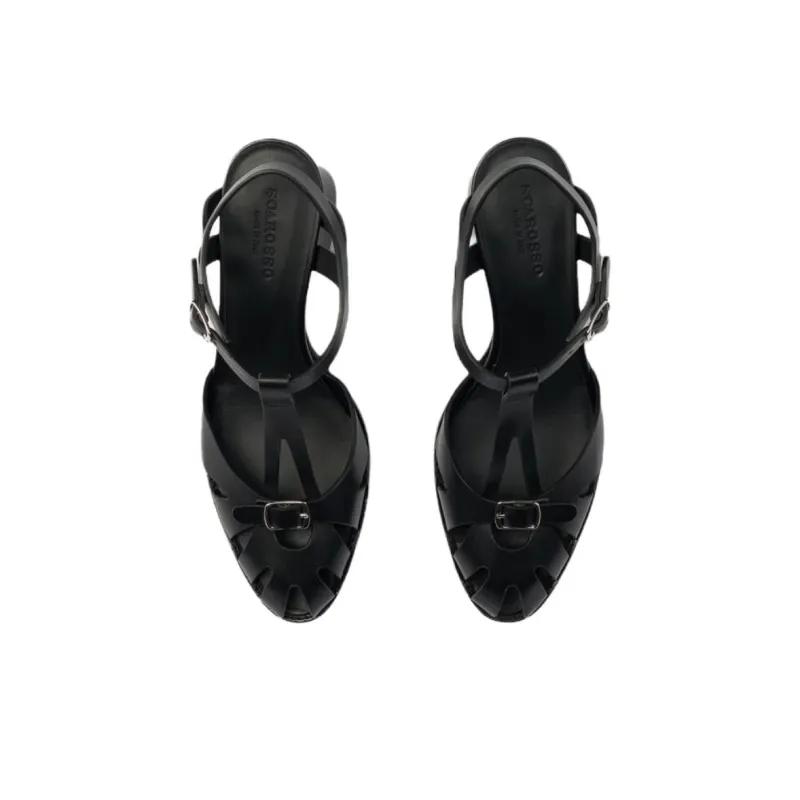 SCAROSSO 55mm Giulia Block heel Strappy Sandals Women's-3