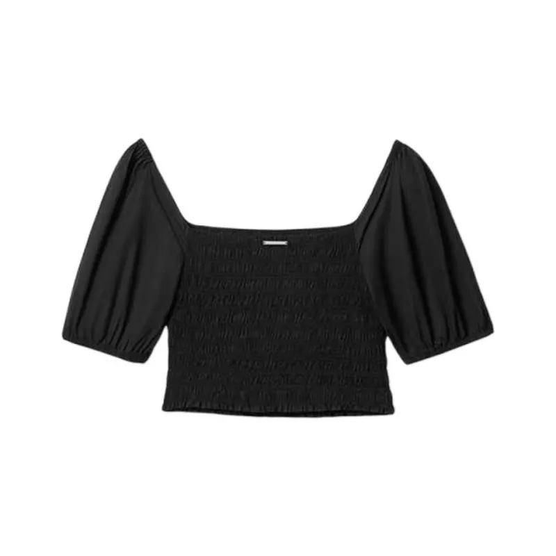 MICHAEL KORS SS25 Crop Top Women's Black-1