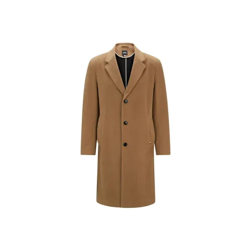 HUGO BOSS FW24 Coat Men's Beige