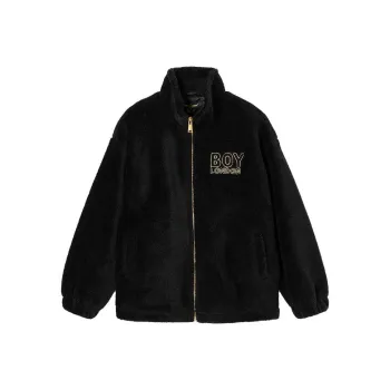 Boy London Velvet feel Coat Unisex Black