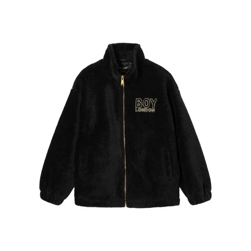 Boy London Velvet feel Coat Unisex Black-0