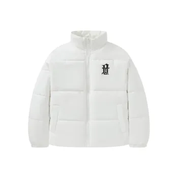 PEAK Puffer Jackets Unisex White