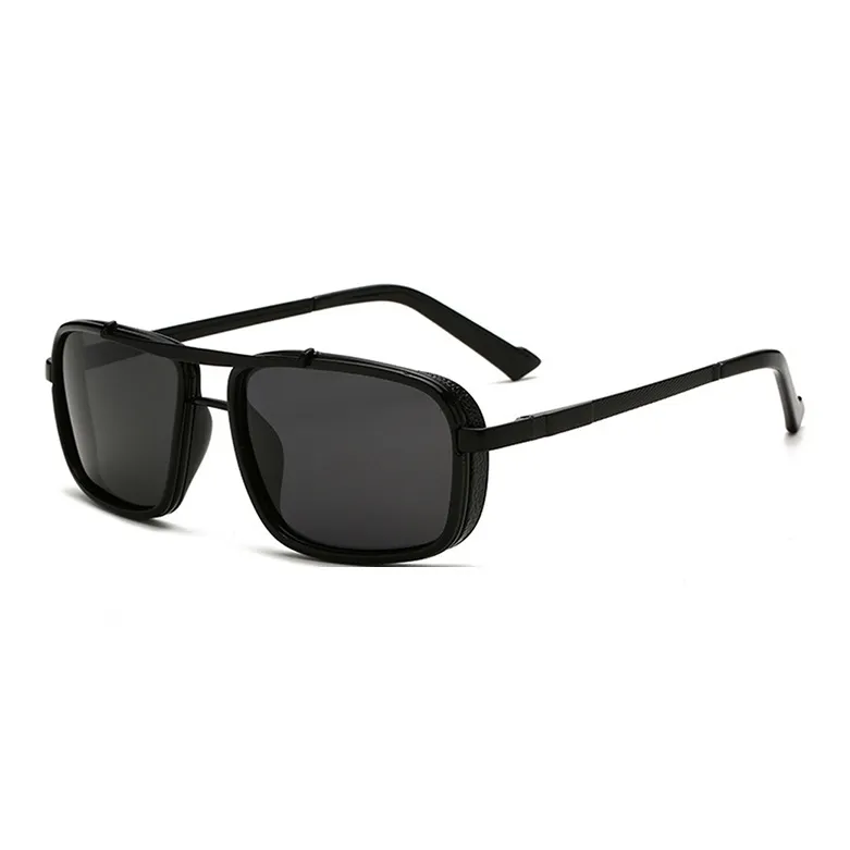 YUZHAOLIN Metal Irregular Shape Sunglasses Unisex-5