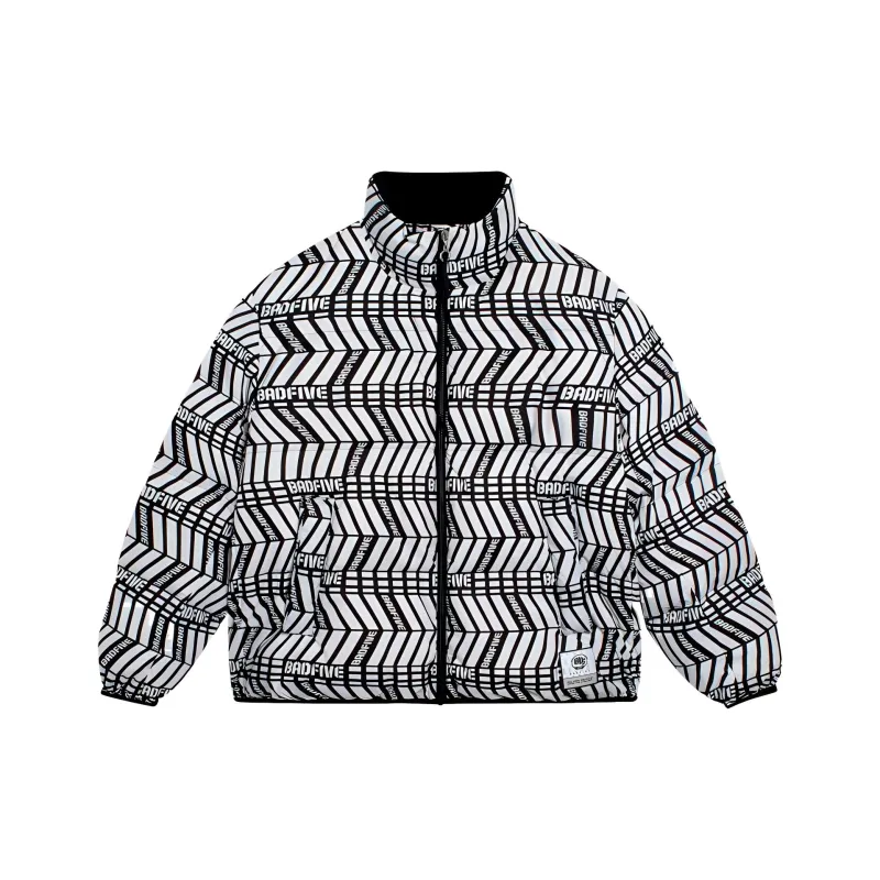 LiNing Down Jacket Men's Black White All Over Print-0