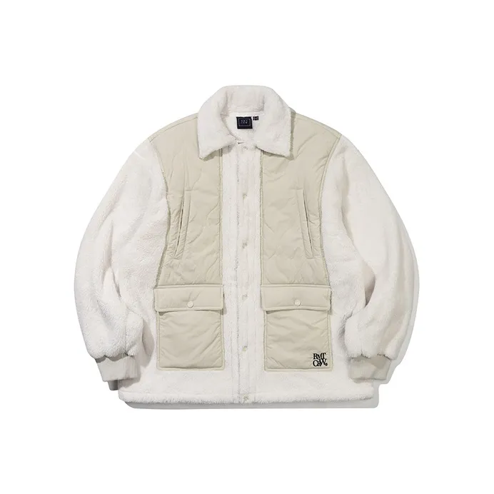 RMTCRW ROMANTIC CROWN Solid Color Lapel Thickened Puffer Jacket Unisex-0