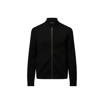 LOUIS VUITTON Textured Knit Wool Blend Blouson