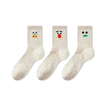 JIAZINI Mid Calf Socks Women's 3 Pack