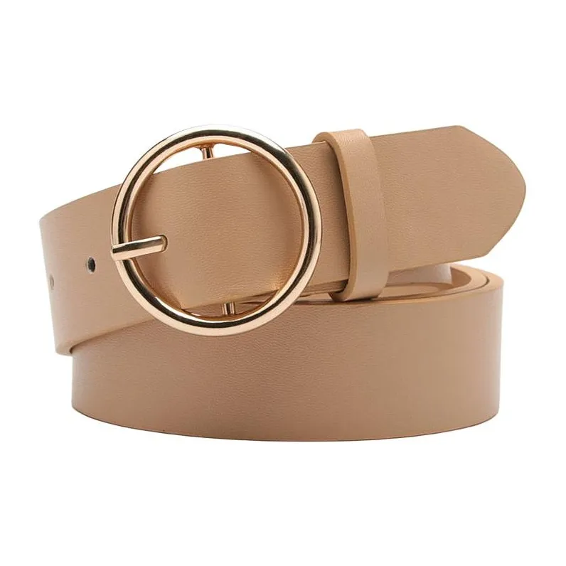 JEANSWEST PU Leather Belts Women's 3.3CM-0