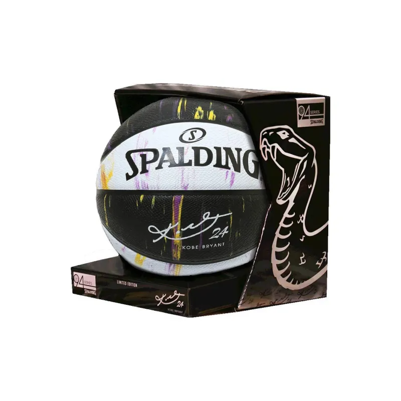 SPALDING Graffiti Rubber Basketball Black White Size 7 Ball Training Unisex-7