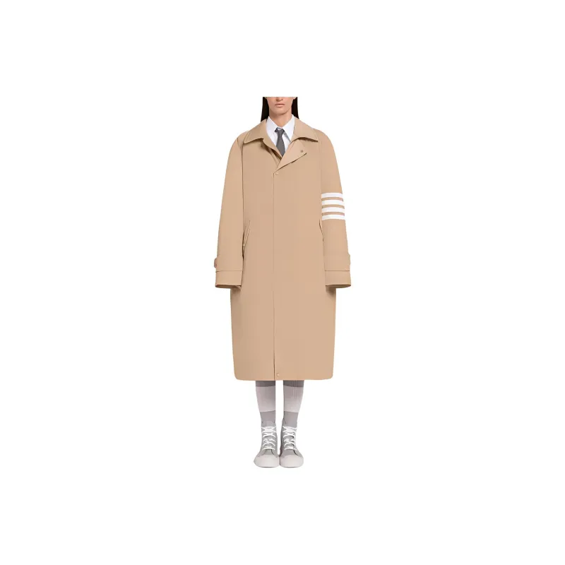 THOM BROWNE Rugby Coats Unisex Khaki-0