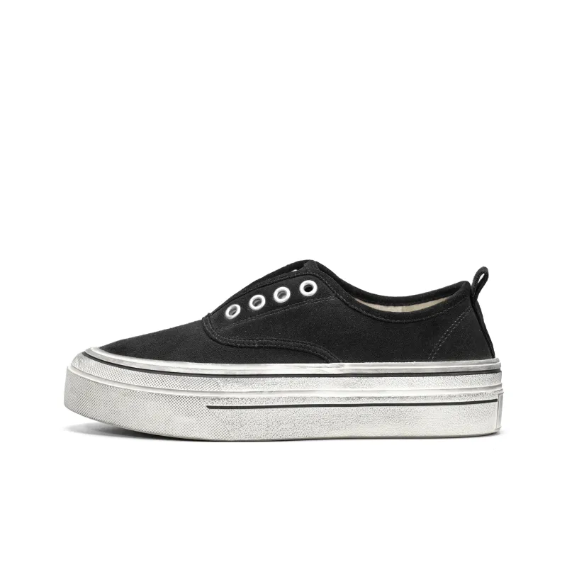 CROOKED CARD Slip Resistant Height Increasing Abrasion Resistant Low Top Skateboard Shoes Women's-14