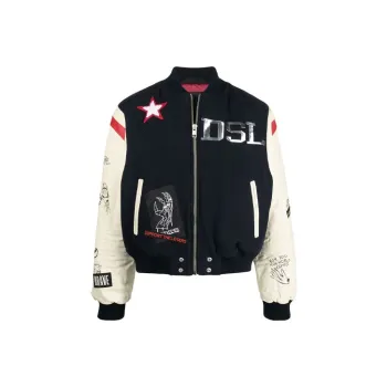 DIESEL Baseball Jacket Men's Multicolor
