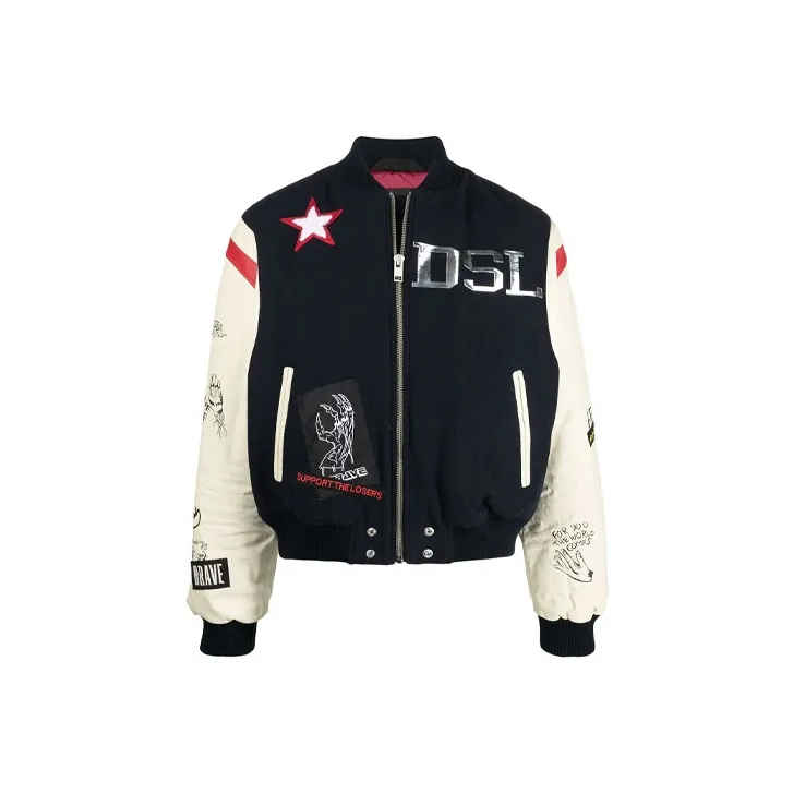 DIESEL Baseball Jacket Men's Multicolor-0